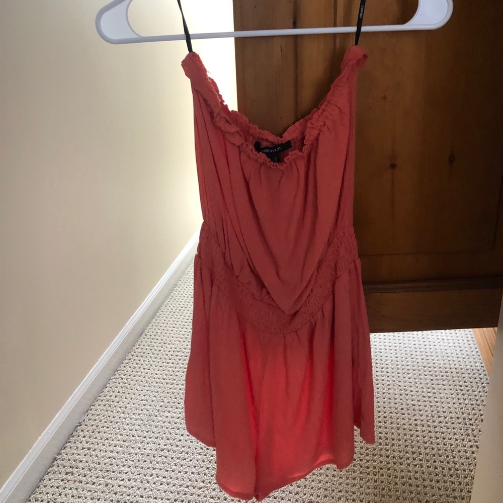 strapless romper